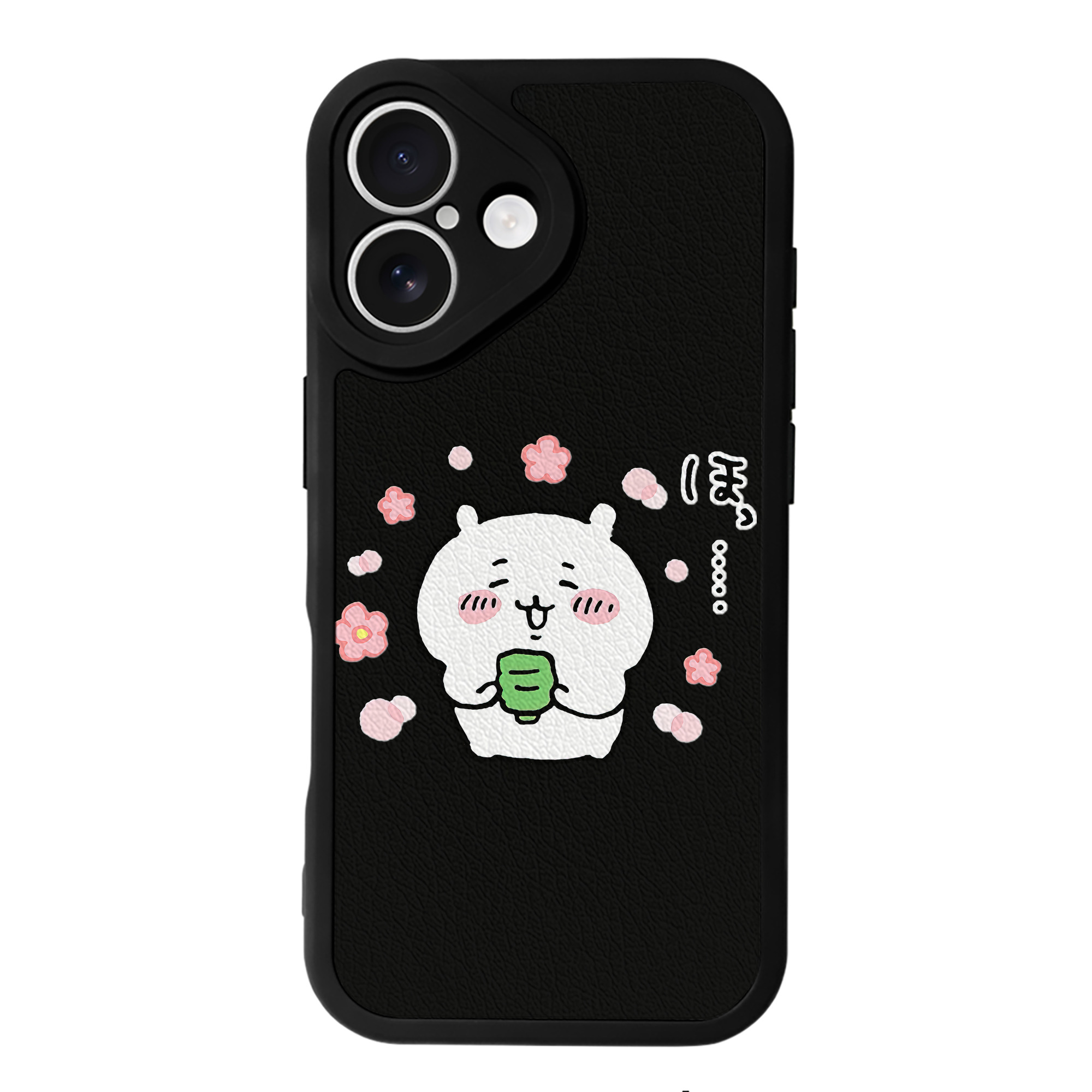 （画像用） ちいかわ ちいかわ Chii-kawa chiikawa 【iPhone 16シリーズ対応】シリコンスマホケース（レザー調） 材質：シリコン
